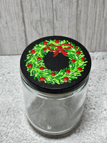 Dot art mini stash jar