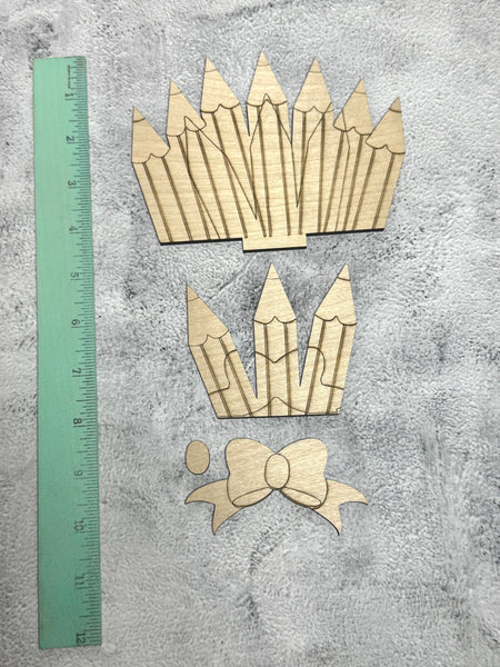 Pencil insert for interchangeable basket DIY kit