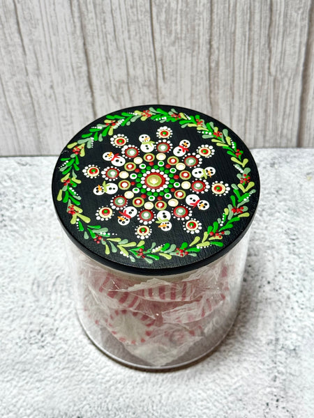 Dot art stash jar