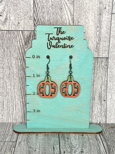 Dotted pumpkin earrings