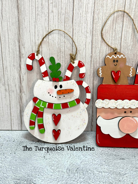 Set of 3 DIY Christmas ornaments
