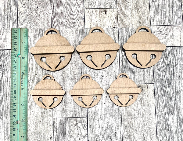 Mini jingle bells set of 6
