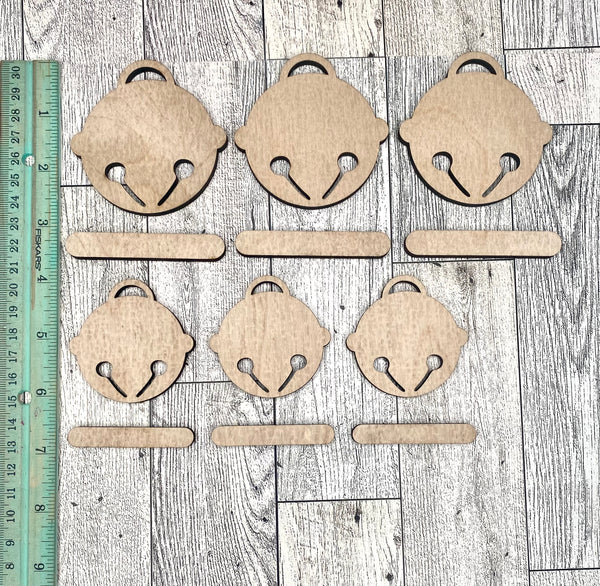 Mini jingle bells set of 6