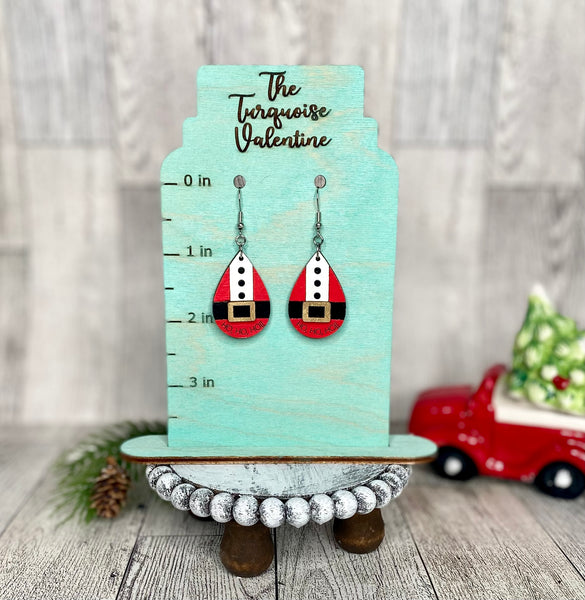 Santa teardrop earrings