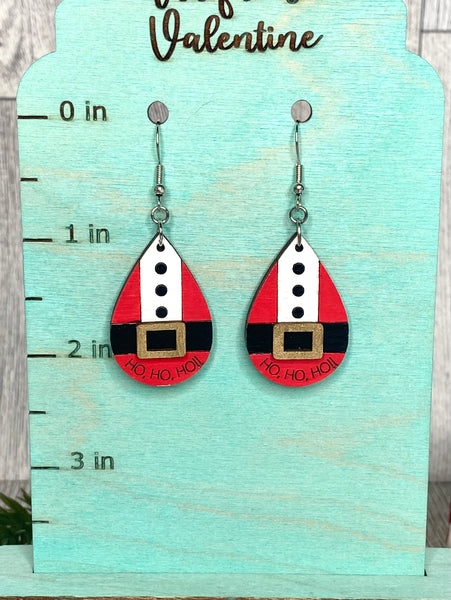 Santa teardrop earrings