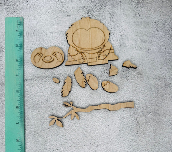 Sloth insert for interchangeable basket DIY kit