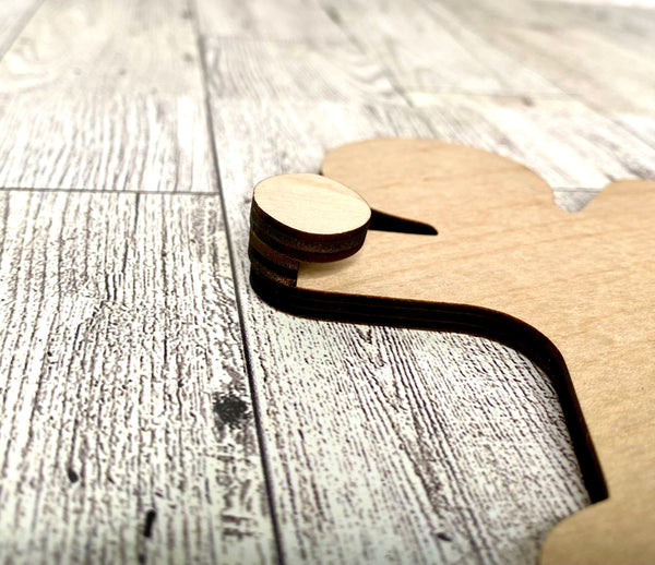 Hanging gingerbread man and peppermint DIY banner