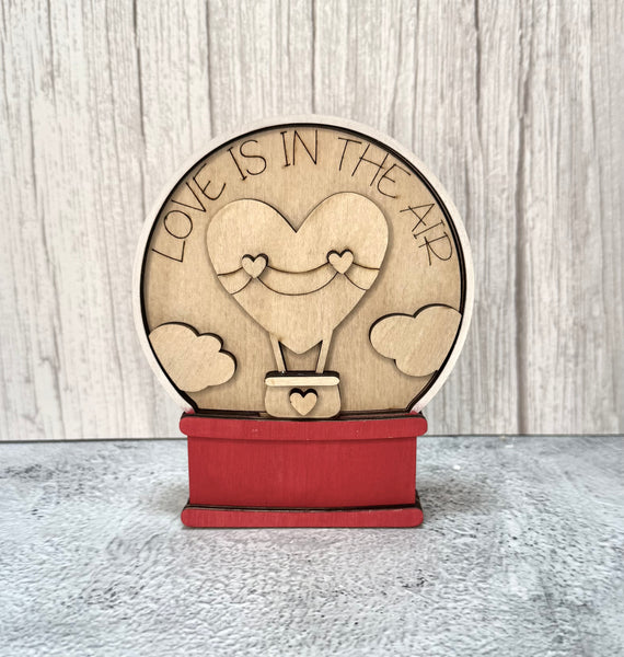Love is in the air insert for gumball kit or snow globe kit DIY