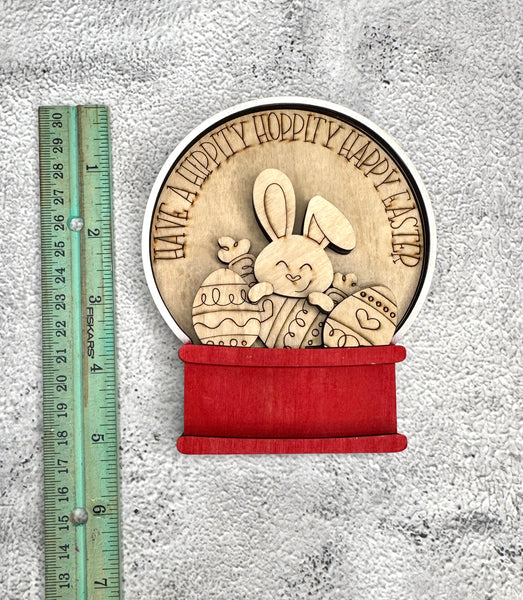 Hippity hoppity bunny insert for snow globe or gumball machine DIY kit