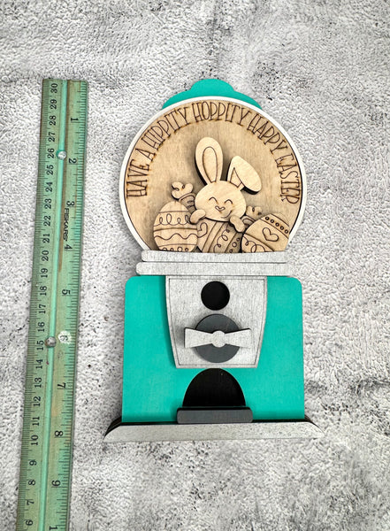 Hippity hoppity bunny insert for snow globe or gumball machine DIY kit