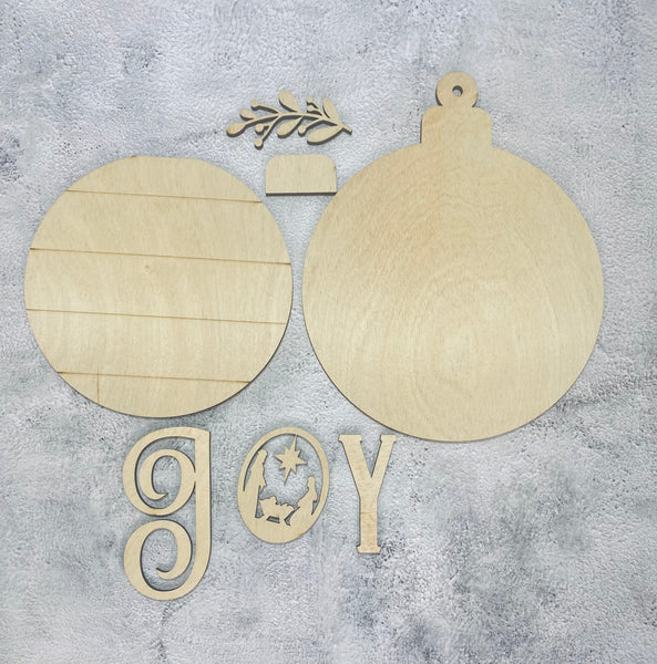 JOY ornament sign DIY set
