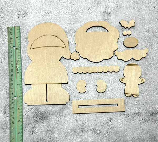 Standing santa with gingie DIY kit