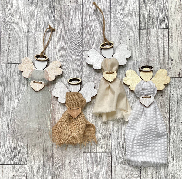 Set of 4 memorial angels