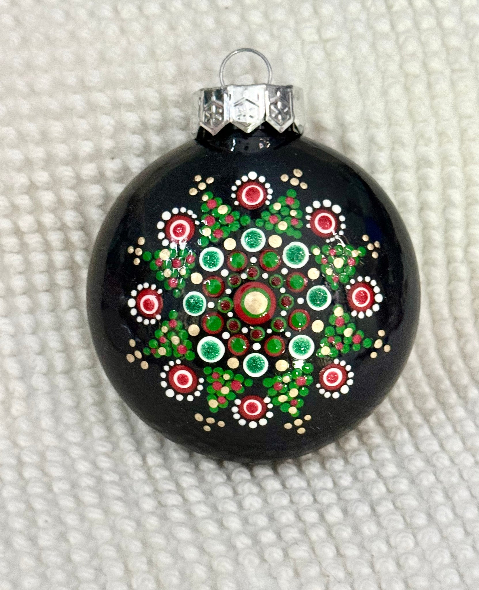 Dot art mandala ornament #22