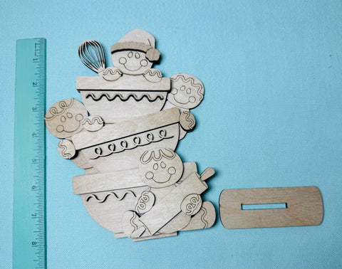 Gingies and mixing bowls stand DIY kit