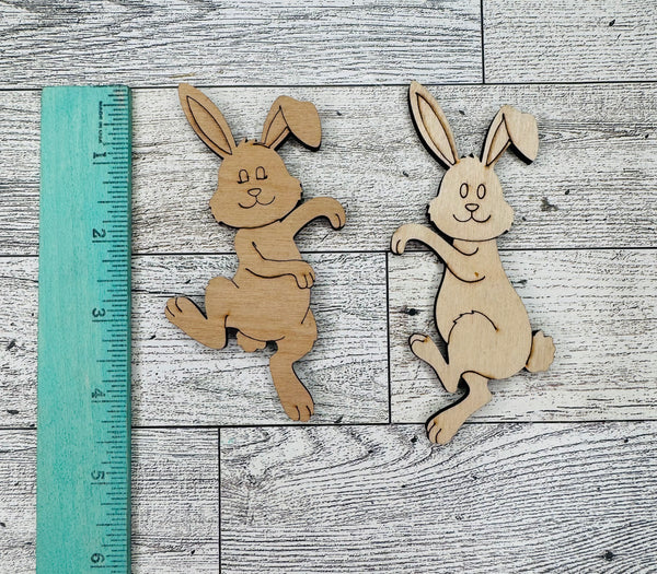 Set of 2 hanging bunnies DIY