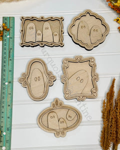 Set of 5 ghost portraits DIY set