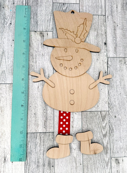 Dangle legs snowman DIY kit (larger size)