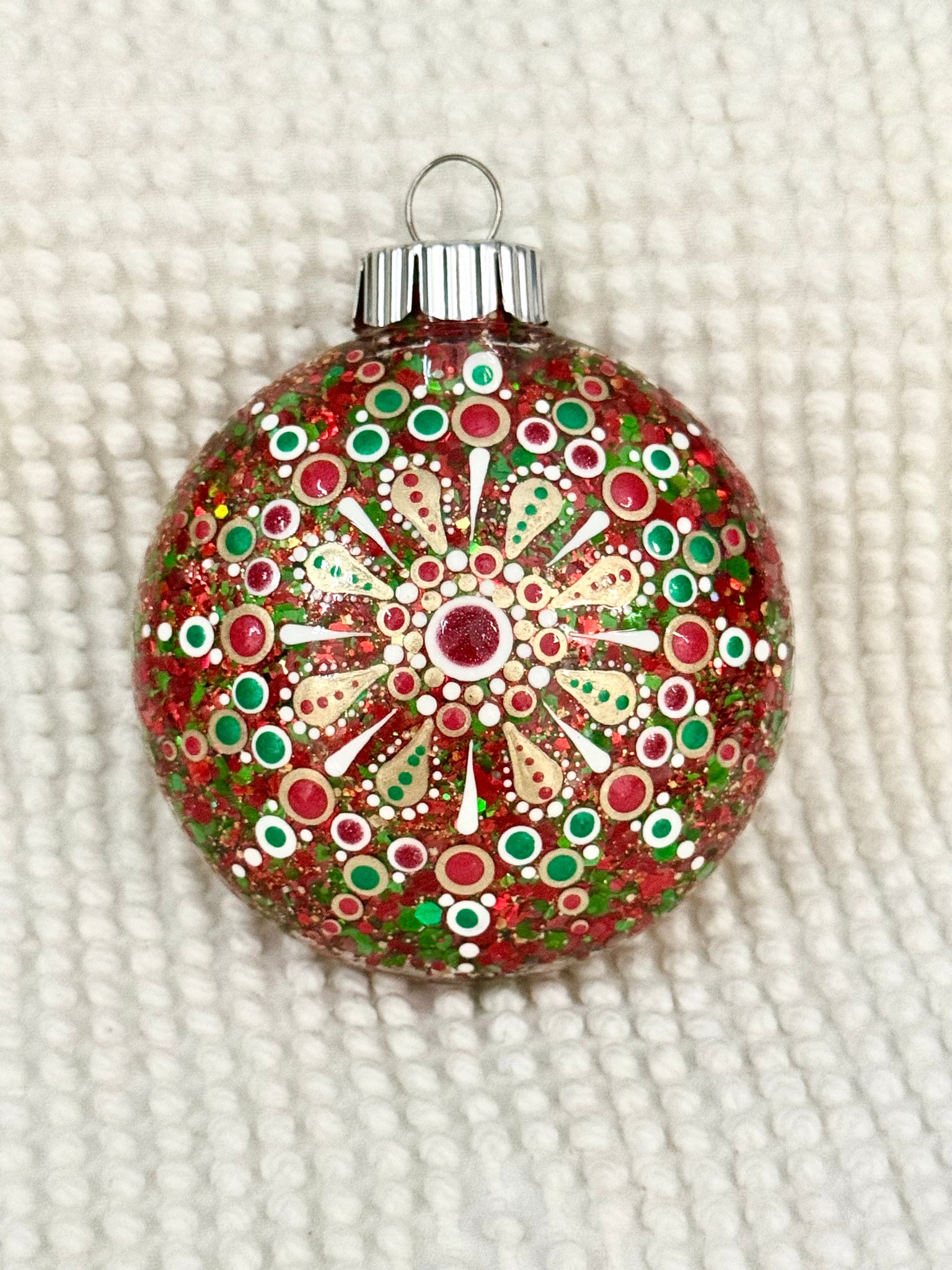 Dot art mandala ornament #16