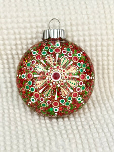 Dot art mandala ornament #16