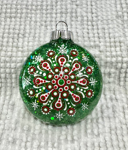 Dot art mandala ornament #73