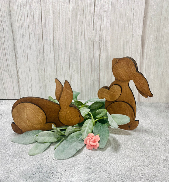 Set of 2 standing bunnies DIY