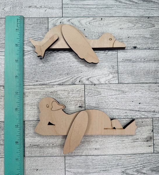 Ledge sitter geese set of 2 DIY
