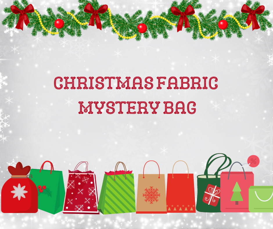 Christmas fabric mystery bag