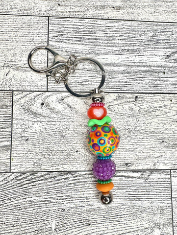 Hand dotted keychain #32
