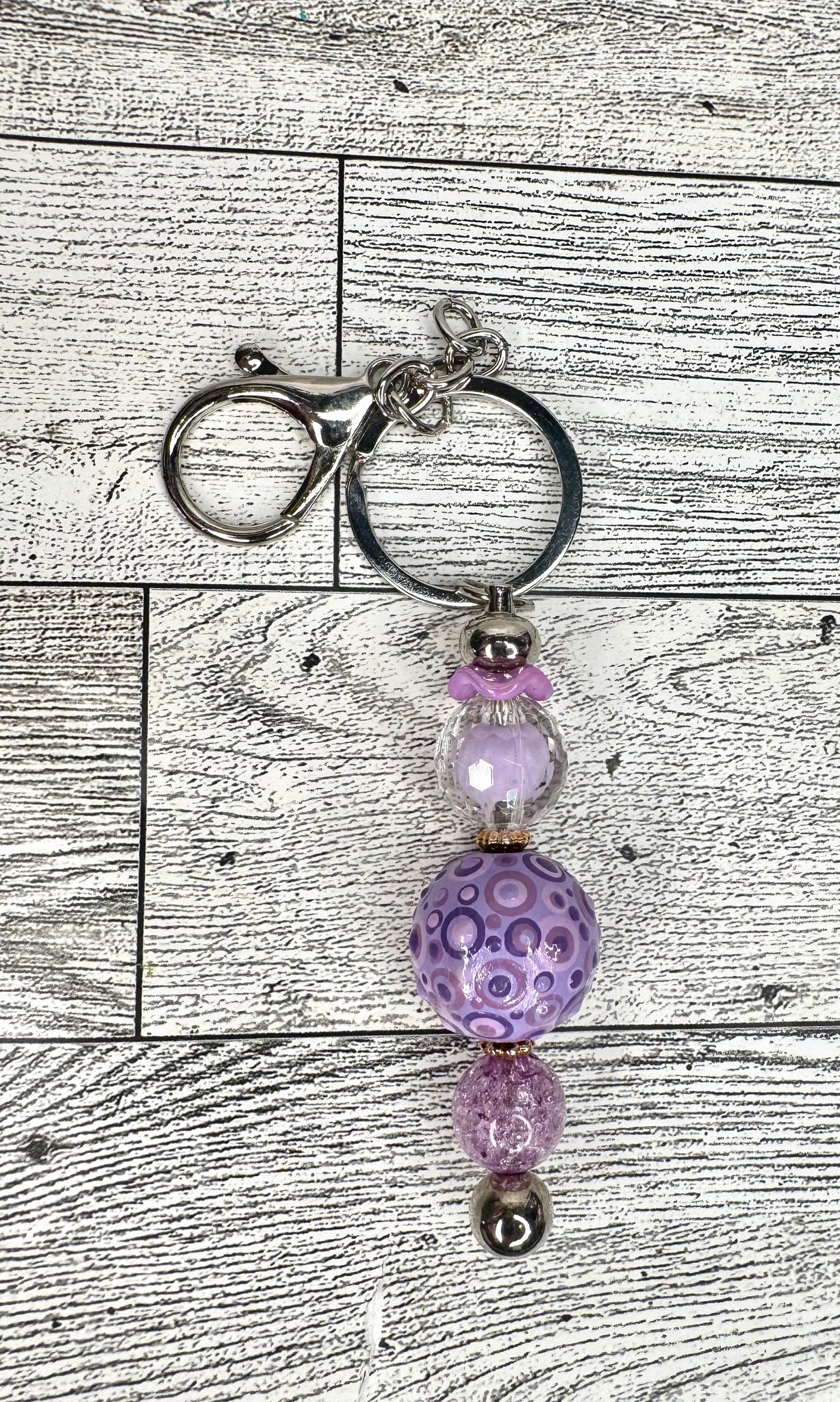 Hand dotted keychain #28