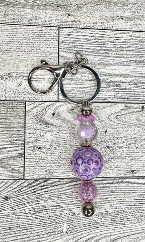Hand dotted keychain #28
