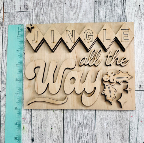 Jingle All The Way DIY sign