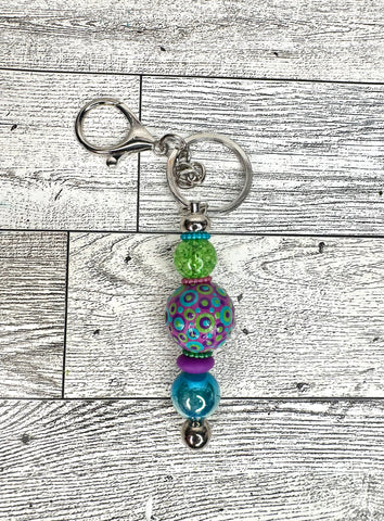 Hand dotted keychain #29