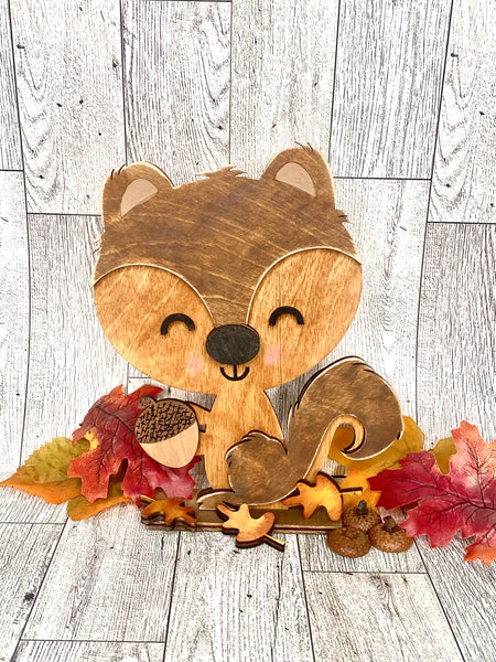 Standing Fall squirrel DIY