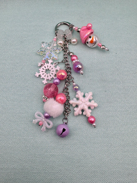 Snowflake bag charm DIY kit