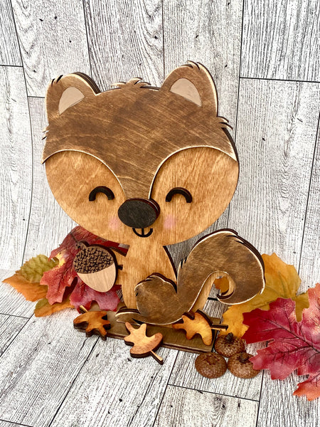 Standing Fall squirrel DIY