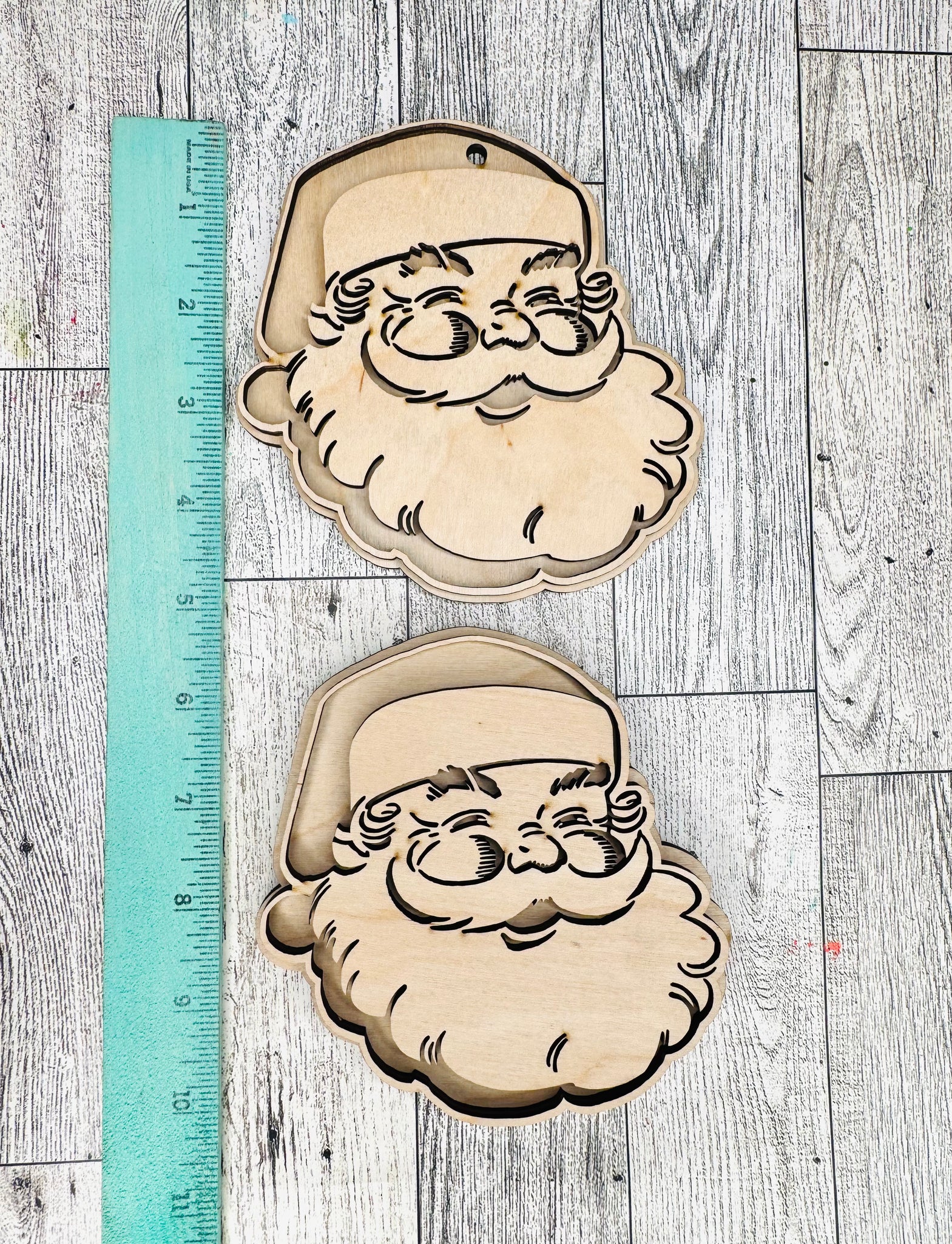 Vintage Santa head ornament and sitter DIY kit