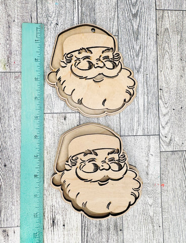 Vintage Santa head ornament and sitter DIY kit