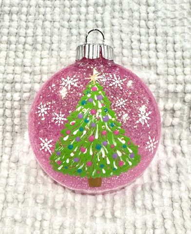 Dot art tree ornaments #89