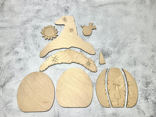 Fall pumpkin shelf sitter DIY kit