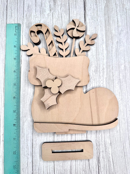 Standing Santa boot DIY kit