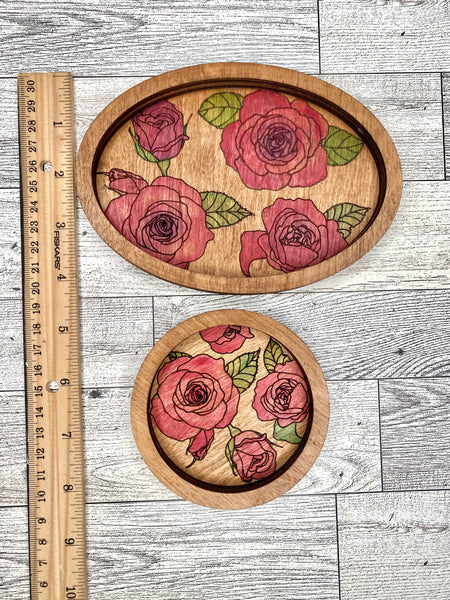 Set of 2 DIY trinket trays