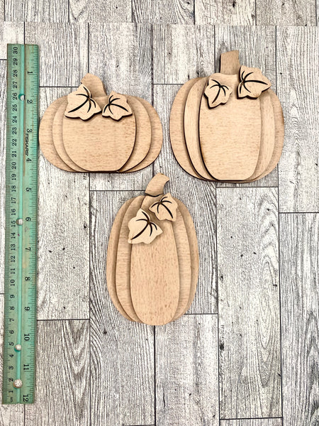 Set of 3 reversible pumpkins/jack o lanterns DIY