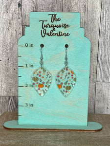Clear Fall earrings