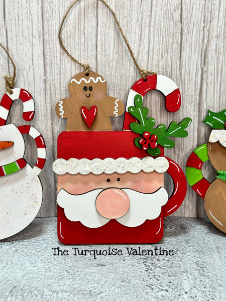 Set of 3 DIY Christmas ornaments