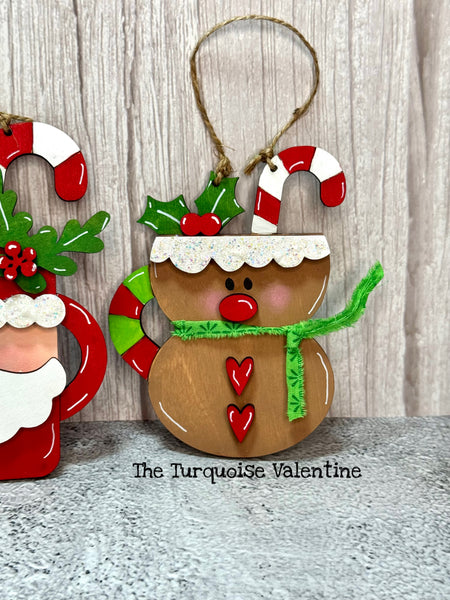 Set of 3 DIY Christmas ornaments