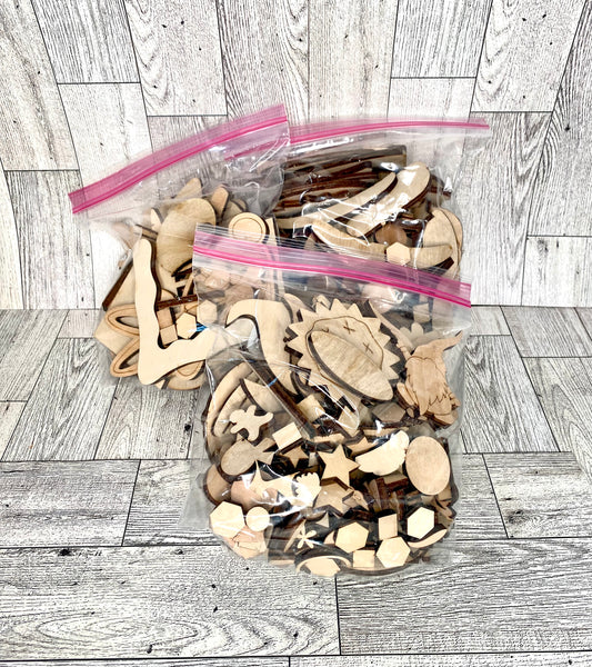 Grab bag of wood pieces