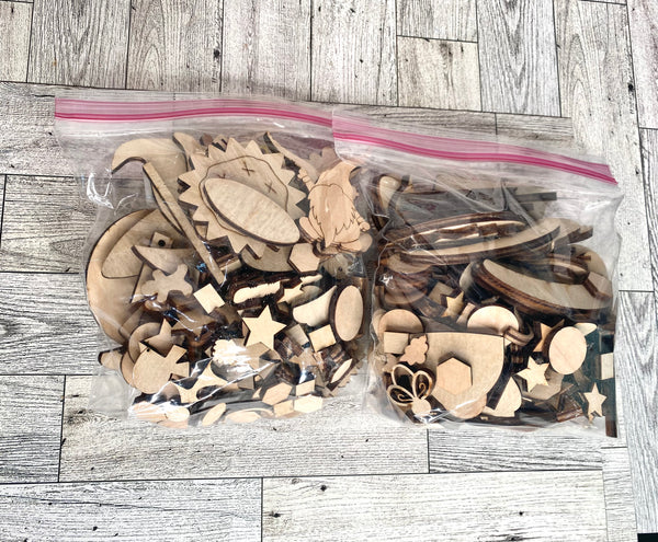 Grab bag of wood pieces