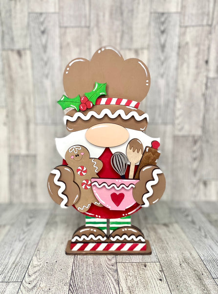 Standing gingerbread gnome