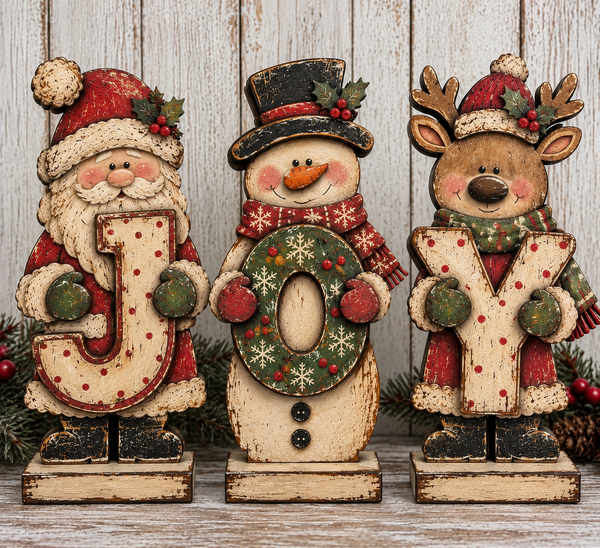 Standing JOY characters DIY kit
